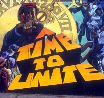 &ldquo;Time To Unite&rdquo; by Mitchell Caton, Justine DeVan and Calvin Jones, 1976. #blacklivesmatter